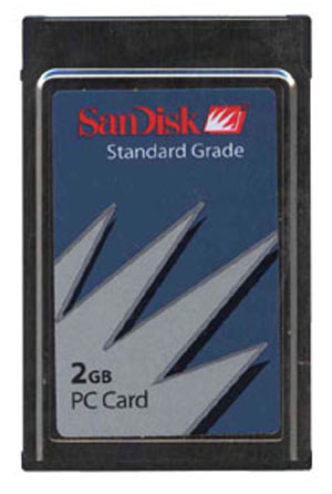 Sandisk 2GB ATA PCMCIA Flash Card Standard Grade Industrial