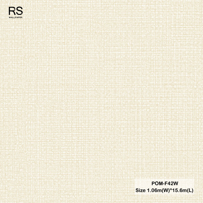 วอลเปเปอร์ สีครีม POM-F42W