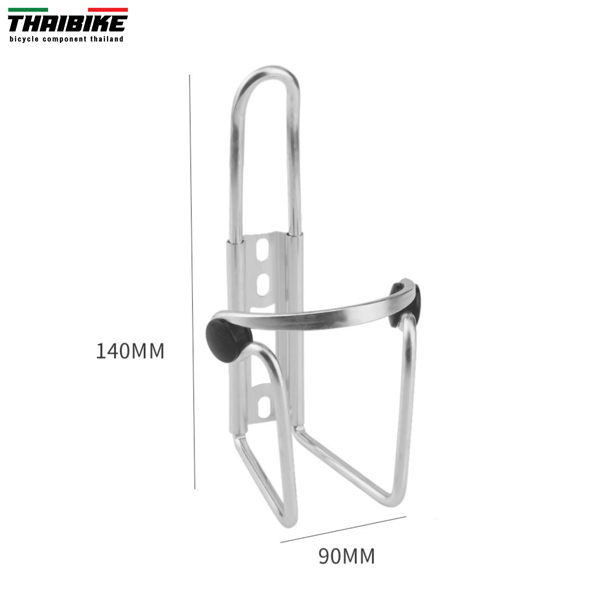 ขาขวดน้ำจักรยานอลูมิเนียม THAIBIKE แบบมีกันลื่น น้ำหนักเบา