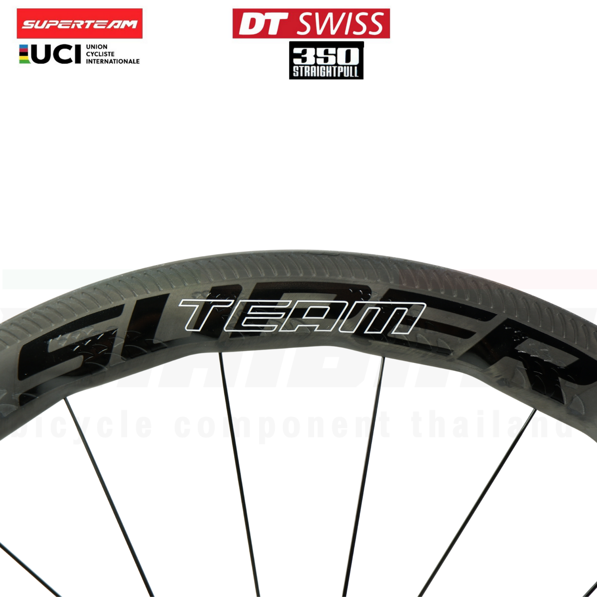 ล้อจักรยานเสือหมอบ คาร์บอน Superteam curvepro Dt350 ประกัน 3 ปี