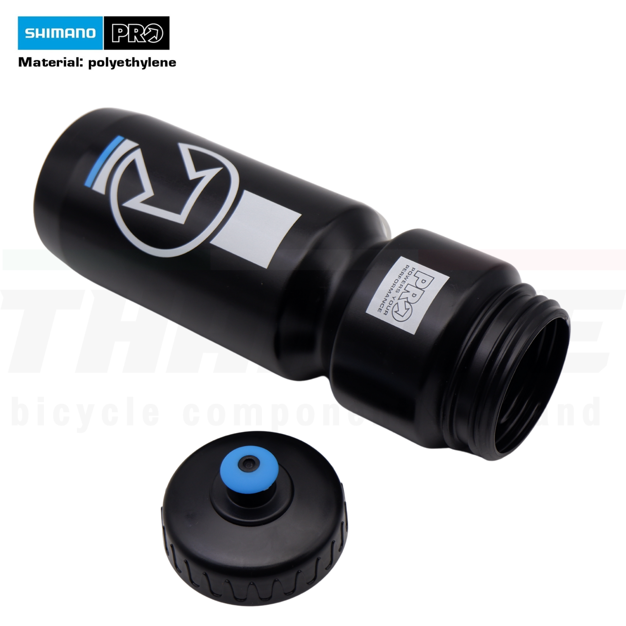 ขวดน้ำจักรยาน กระติกน้ำ SHIMANO PRO 600/800ML สีดำ/สีใส