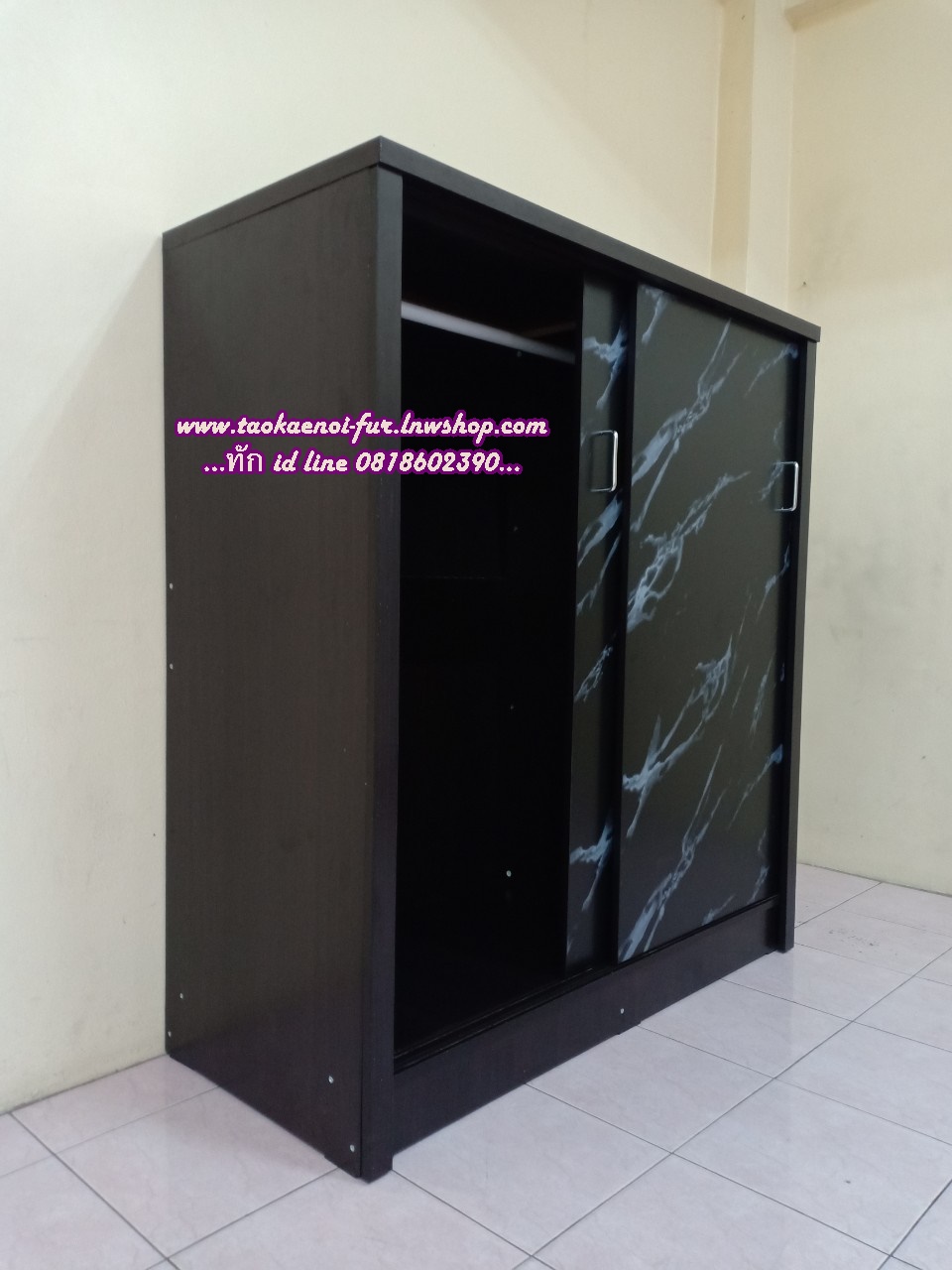 WCD-201SL ตู้เสื้อผ้าเด็กบานเลื่อน 120 ซม.