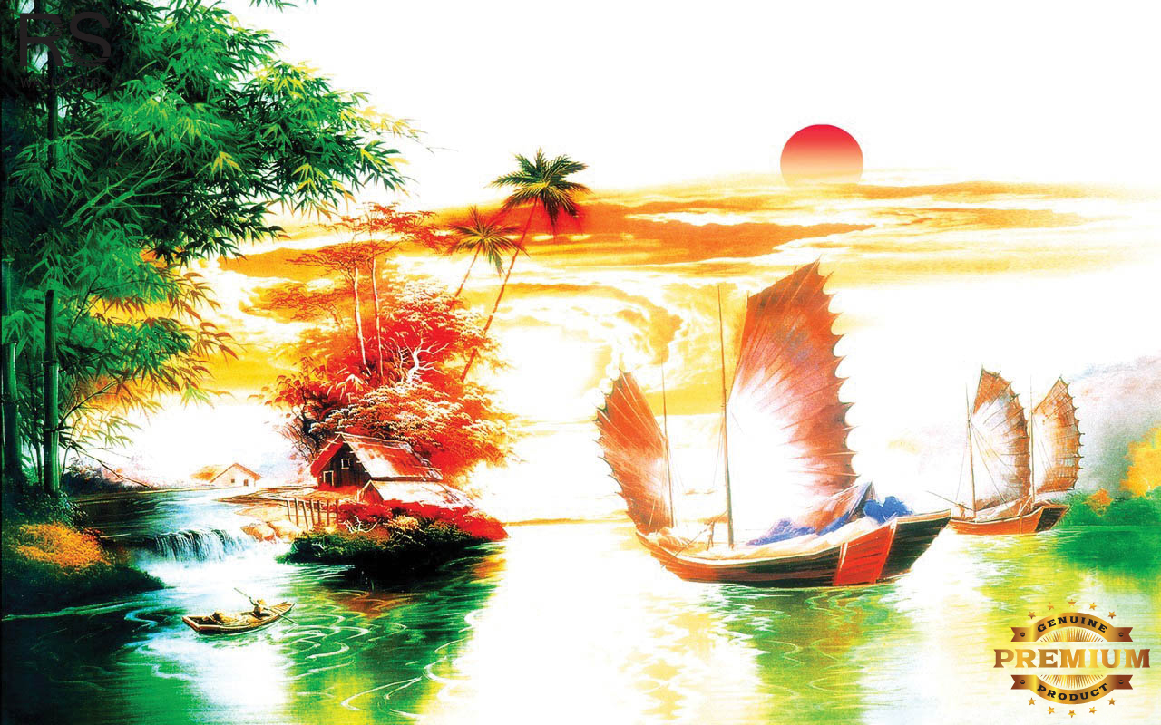วอลเปเปอร์ ภาพฮวงจุ้ย เรือมงคล J-PREMIUM(สั่งผลิต)
