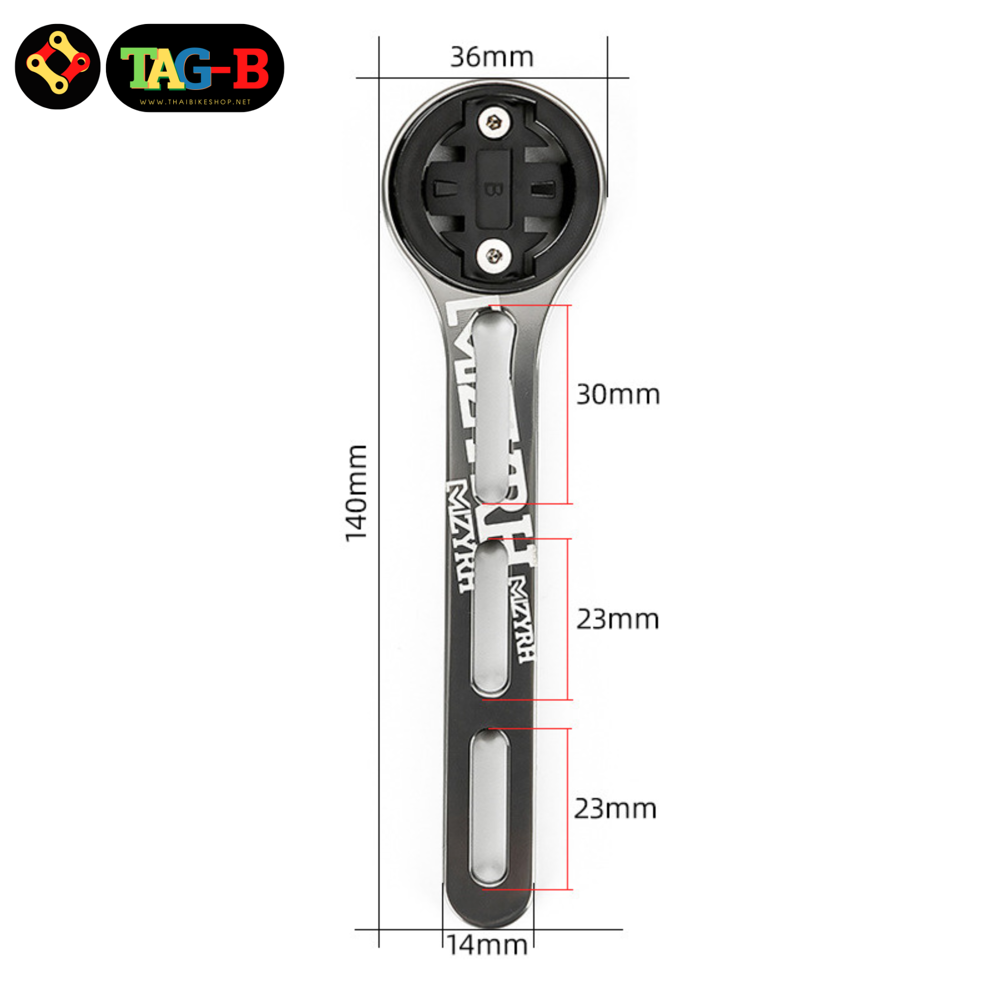 ขายึดไมล์จักรยานอลูมิเนียมสำหรับแฮนด์อินทริเกต MZYRH รองรับ GARMIN BRYTON WAHOO