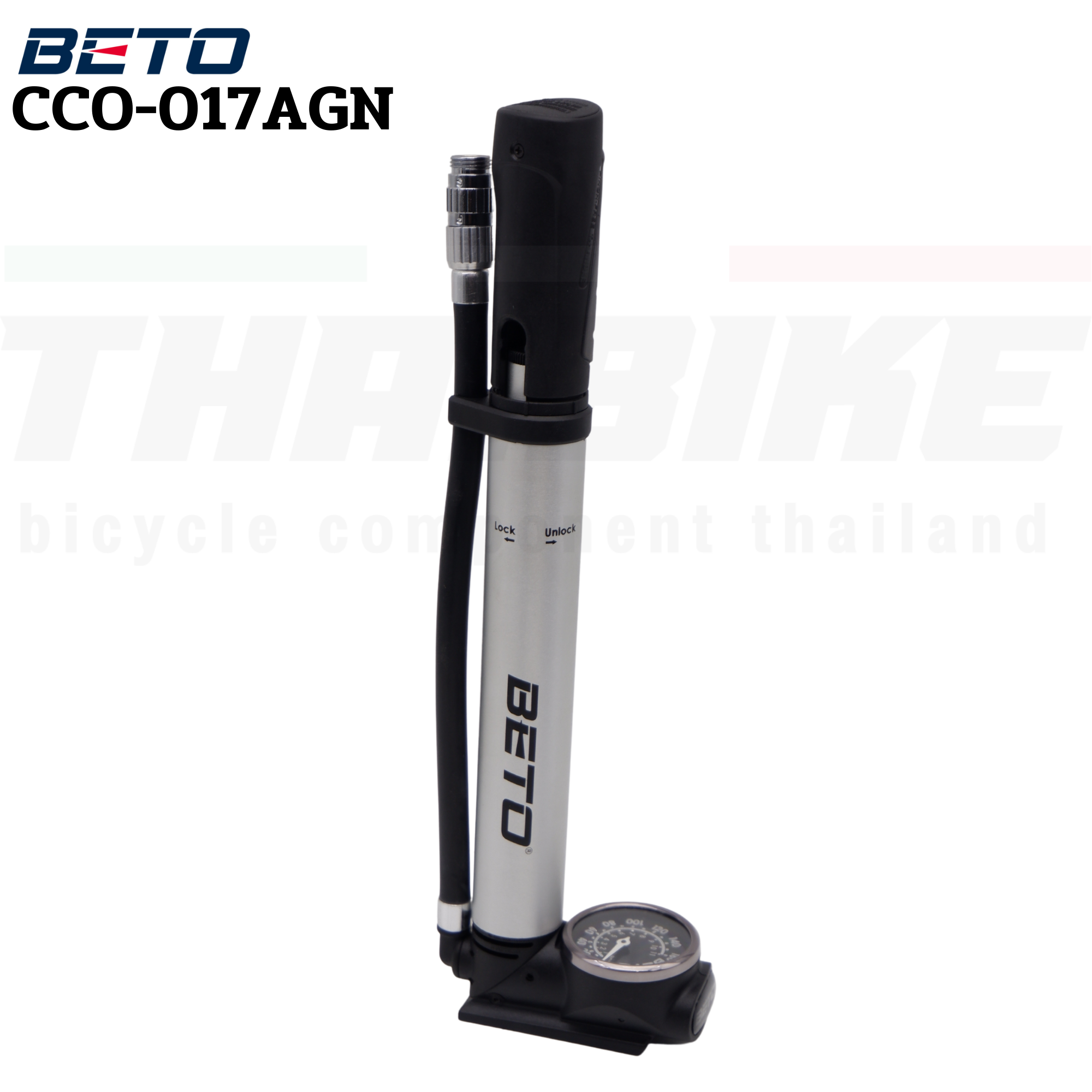 สูบจักรยานแบบพกพา สูบโช๊ค รองรับ AV/FV BETO CCO-017AGN