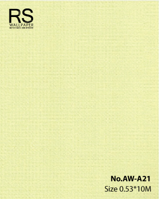วอลเปเปอร์สีเขียวอ่อนอมเหลือง มีเทกเจอร์ No.AW-A21