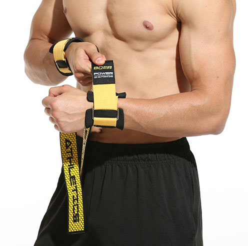 Straps Boer แสตรปส์ ผ้าพันข้อมือยกน้ำหนัก