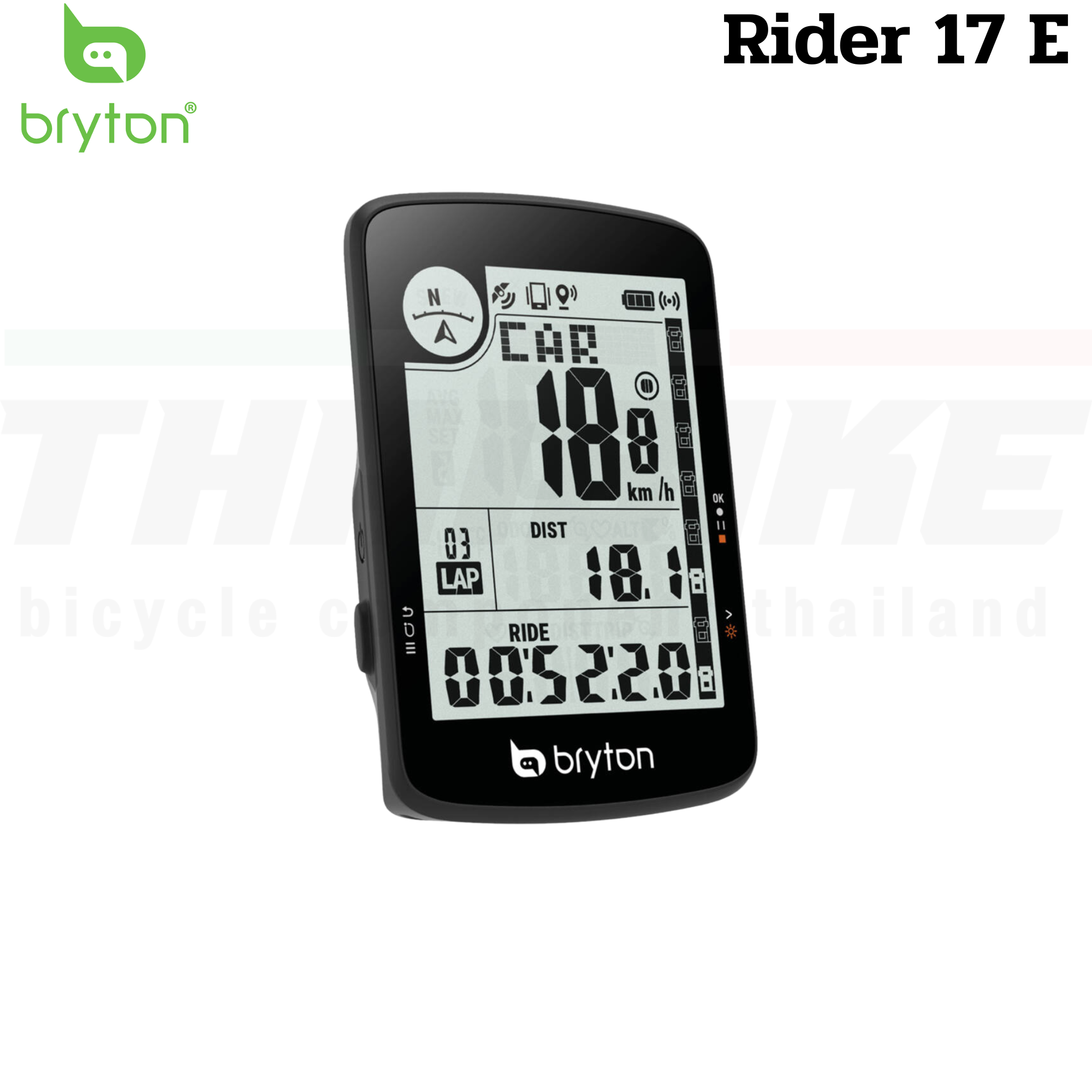 ไมล์จักรยานเสือหมอบ เสือภูเขา Bryton Rider 17