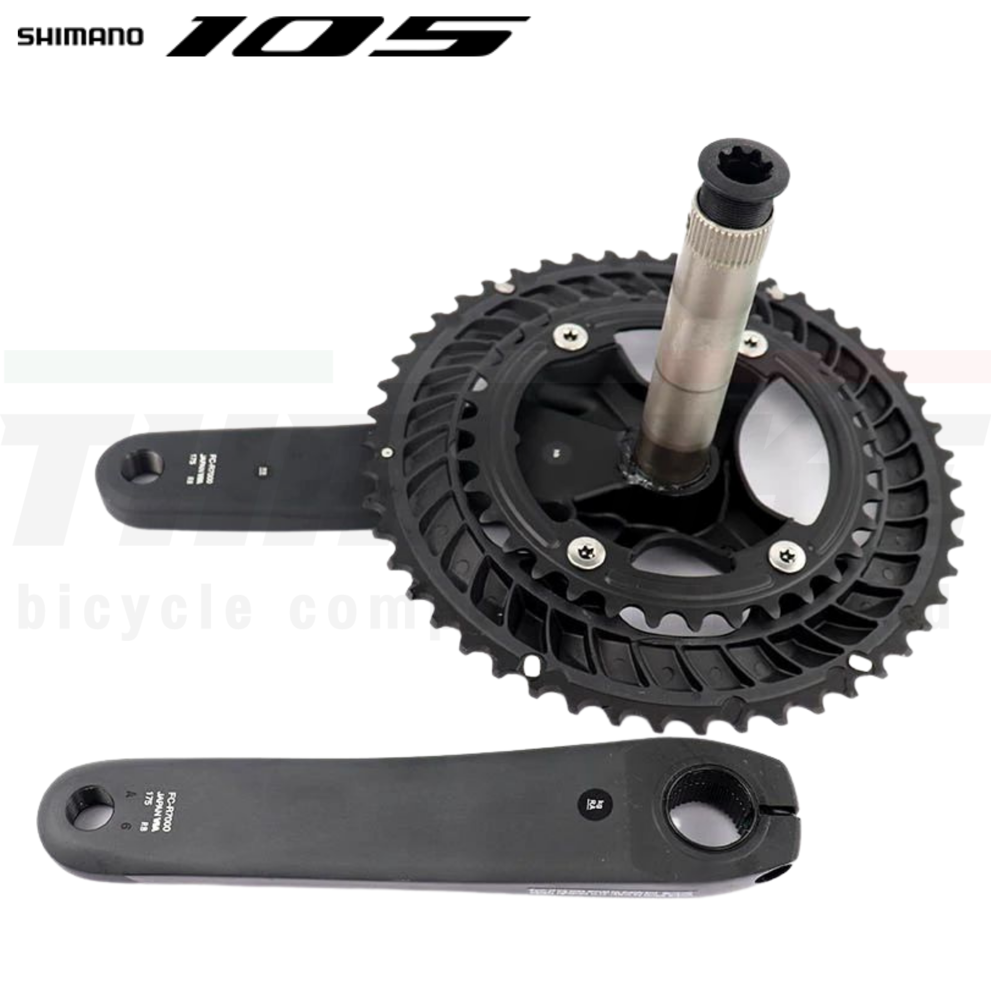 ศูนย์ไทย ชุดขาจานจักรยานเสือหมอบ SHIMANO รหัส 105, FCR7000 50/34 52/36 53/39 160 165 170 172.5