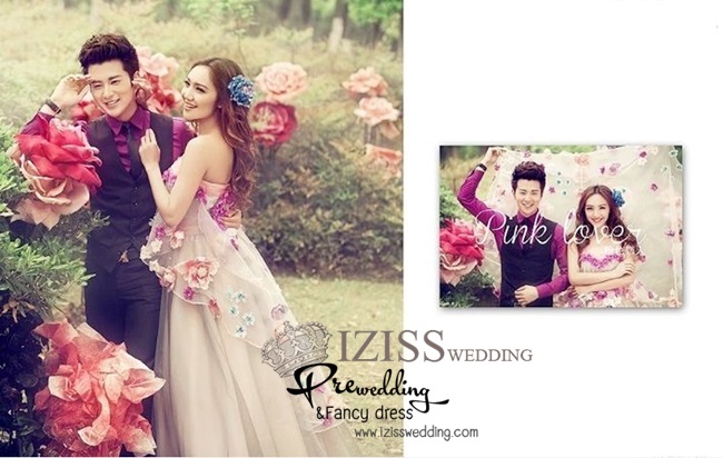 PW147 - Pre order ชุดคู่ถ่ายพรีเวดดิ้ง (prewedding dress) & ชุดแต่งงานแฟนซี (Fancy wedding dress)ชายหญิง "ธีมสีครีม-ม่วง"