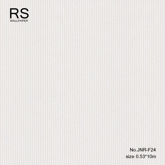 วอลเปเปอร์ ลายทางเส้นเล็กๆ สีน้ำตาลครีม พื้นขาว No.JNR-F24