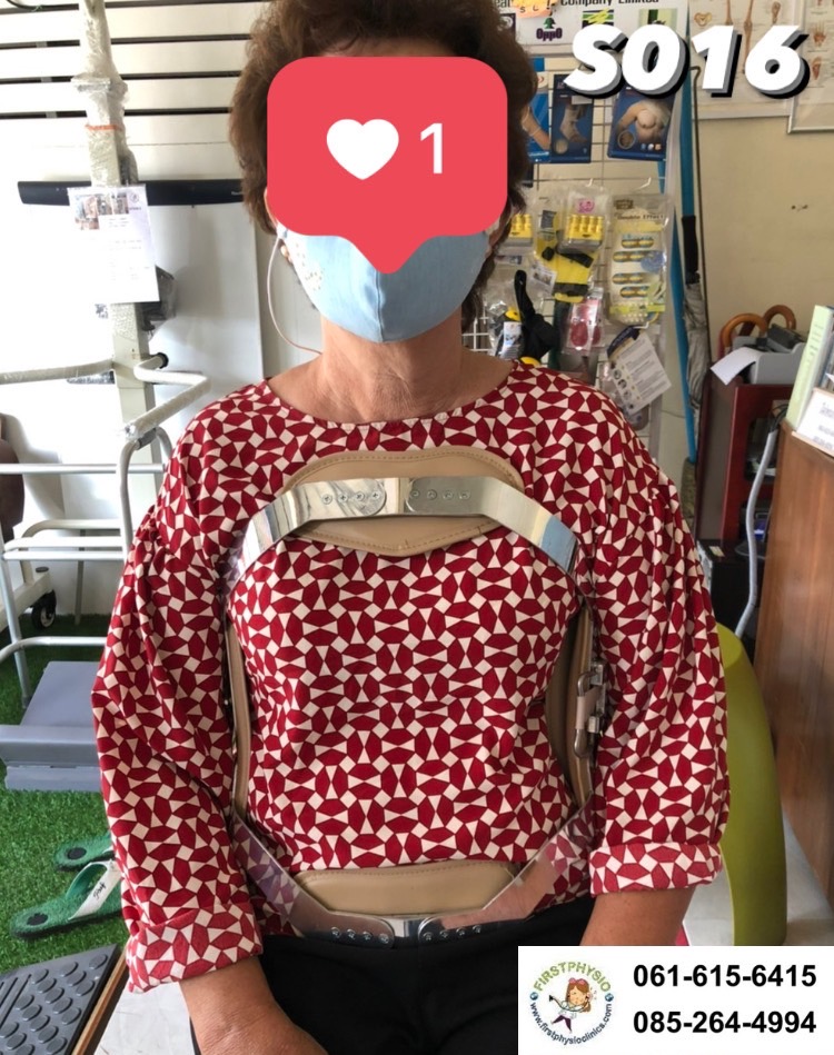 พยุงหลังโครงเหล็กด้านหน้า เจเวท พยุงลำตัวกระดูกทรุด ป้องกันการโค้งงอของหลังมาด้านหน้า,ด้านหลัง,ด้านข้าง Jewett Brace