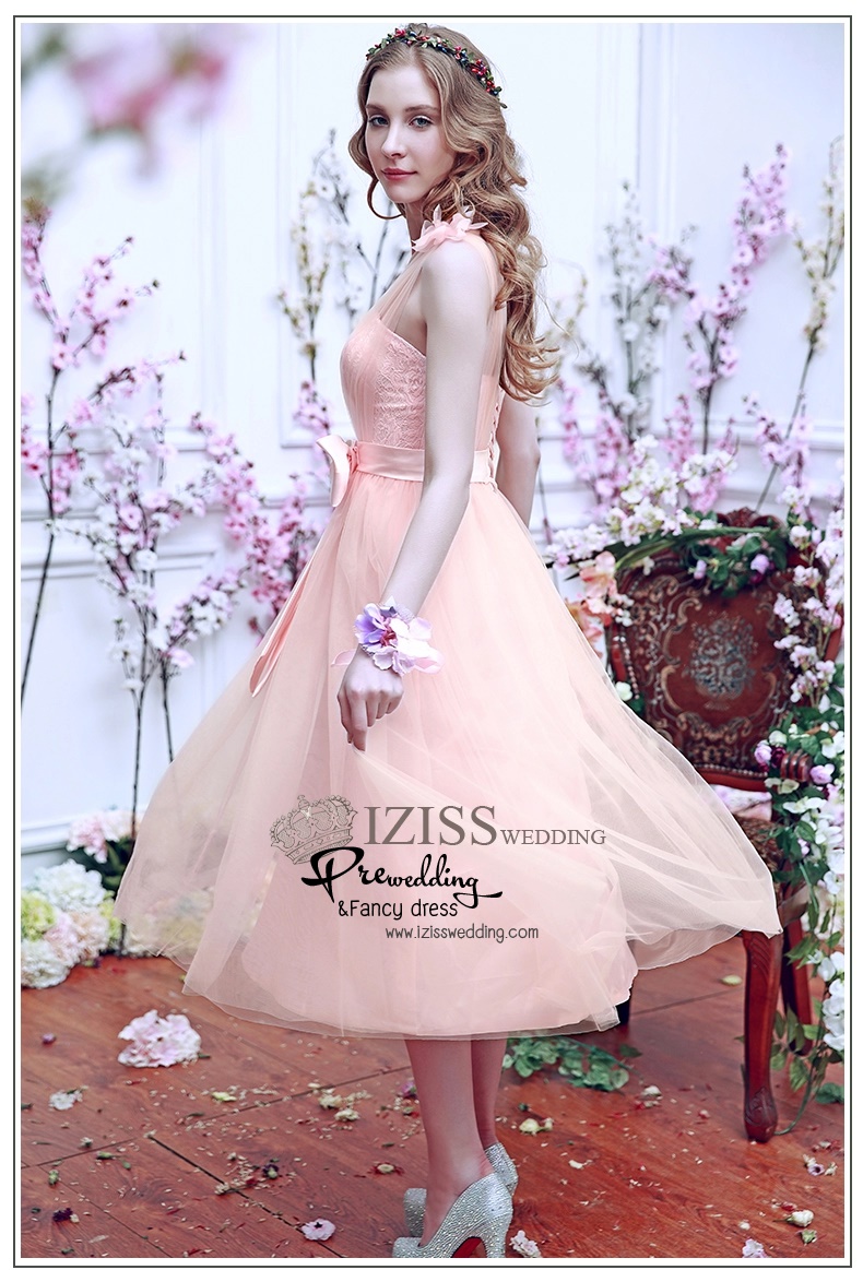 ฺBM0107 - พรีออเดอร์ ชุดเพื่อนเจ้าสาวราตรียาวสึส้อมโอโรส สวยฟรุ้งฟริงมากค่ะ