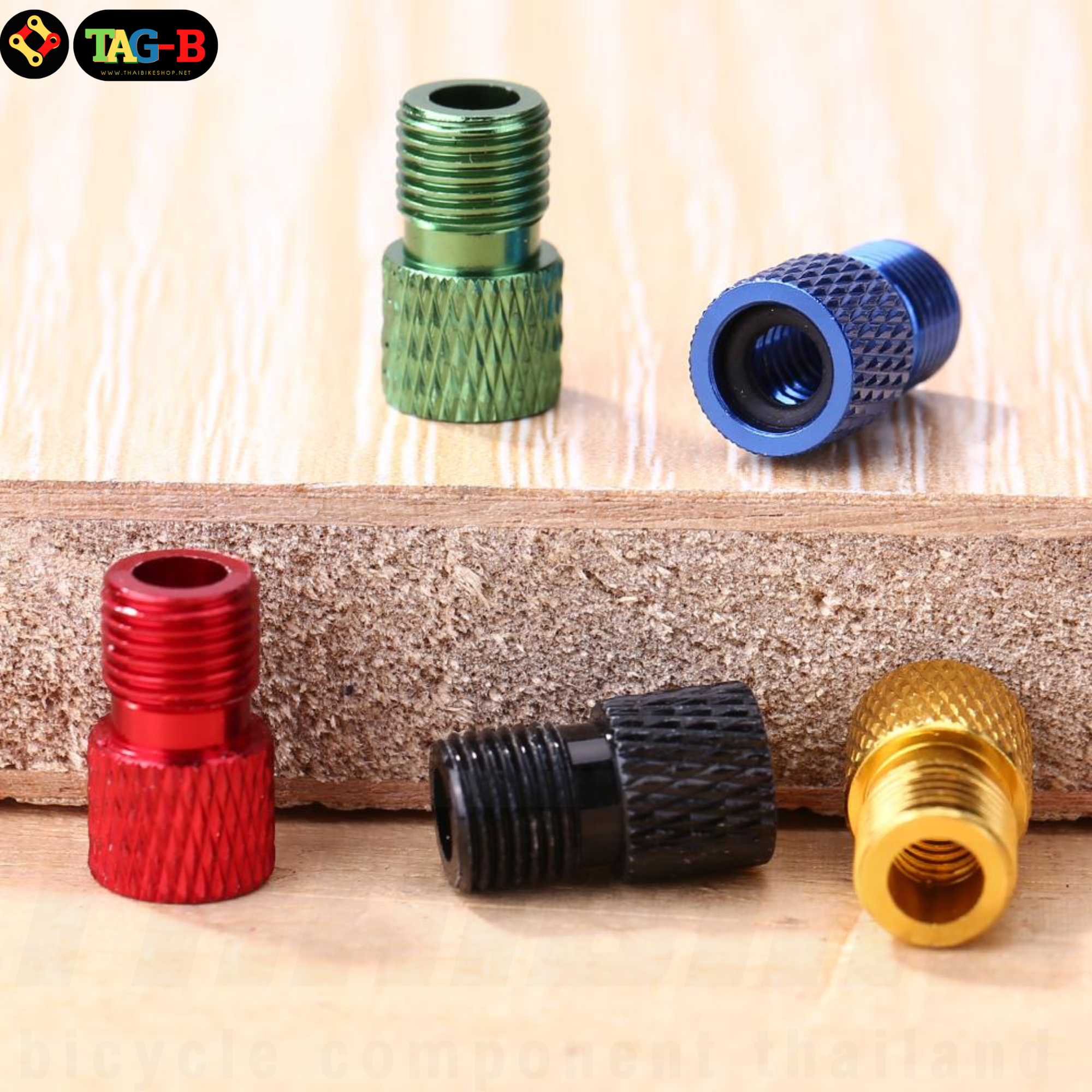 THAIBIKE Adapter แปลงจุ๊บเล็กเป็นจุ๊บใหญ่ แปลงจุ๊บจักรยาน