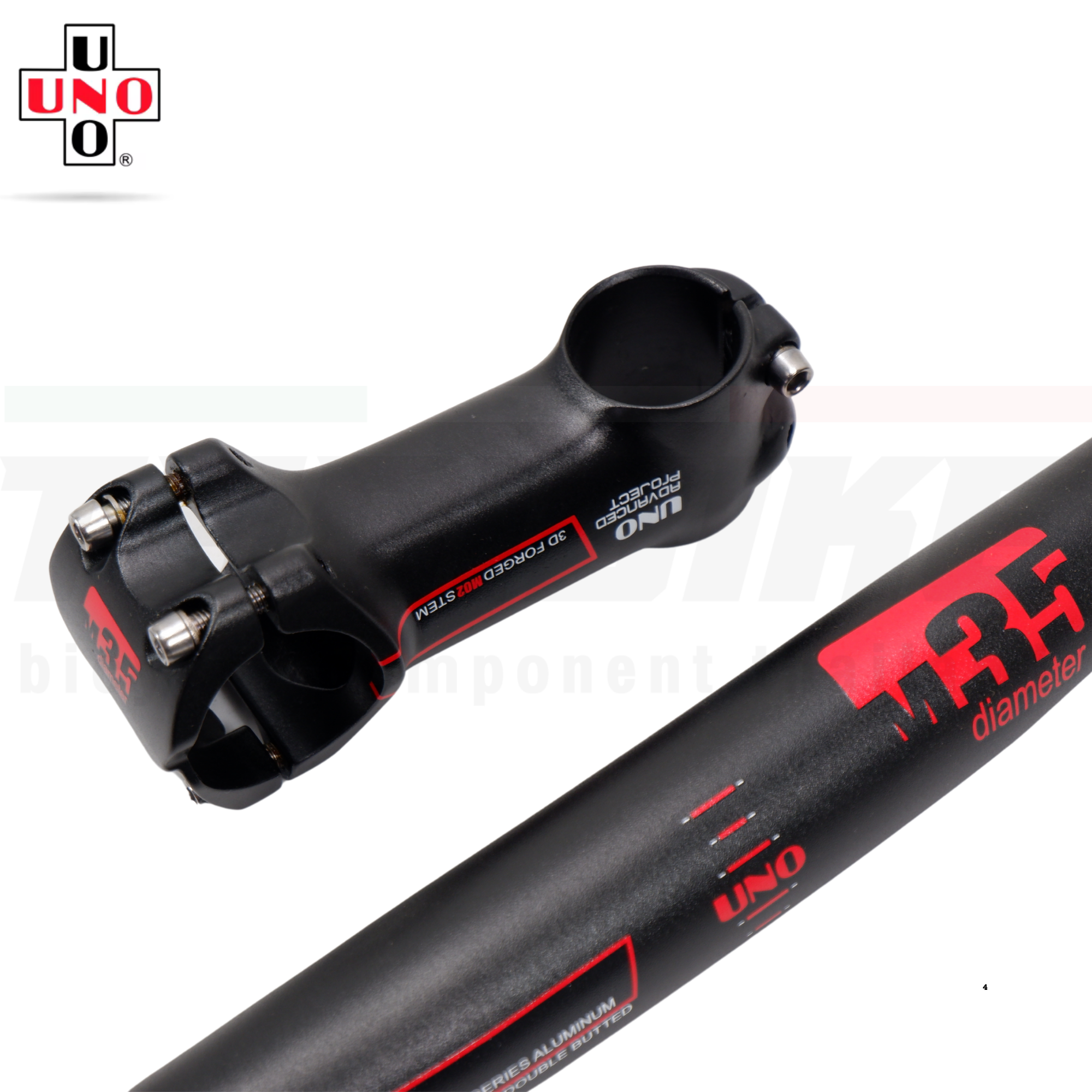 ชุดแฮนด์จักรยานพร้อมสเต็มอลูมิเนียม UNO M35 คอแฮนด์ 35มม. พร้อมแฮนด์