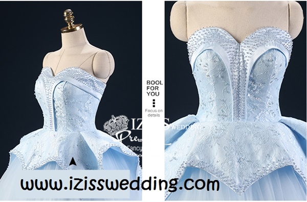 PW545- **พรีออเดอร์ค่ะ**ชุดคู่ถ่ายพรีเวดดิ้ง (prewedding dress) & ชุดแต่งงานแฟนซี (Fancy wedding dress)ชายหญิง "ธีมสีฟ้า"