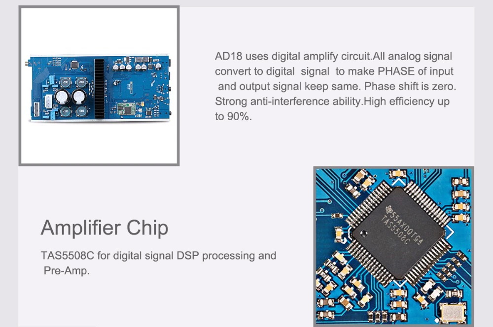 ขาย SMSL AD18 DAC& ตั้งโต๊ะ รองรับ Bluetooth4.2 ประกันศูนย์ไทย