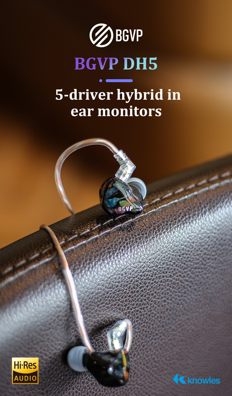 ขาย BGVP DH5 หูฟัง IEMs 5ไดรเวอร์ 4BA+1DD รองรับ Hi-Res