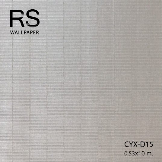 วอลเปเปอร์สีพื้น แท็กเจอร์แนวขวาง เรียบหรู สีเทา CYX-D15