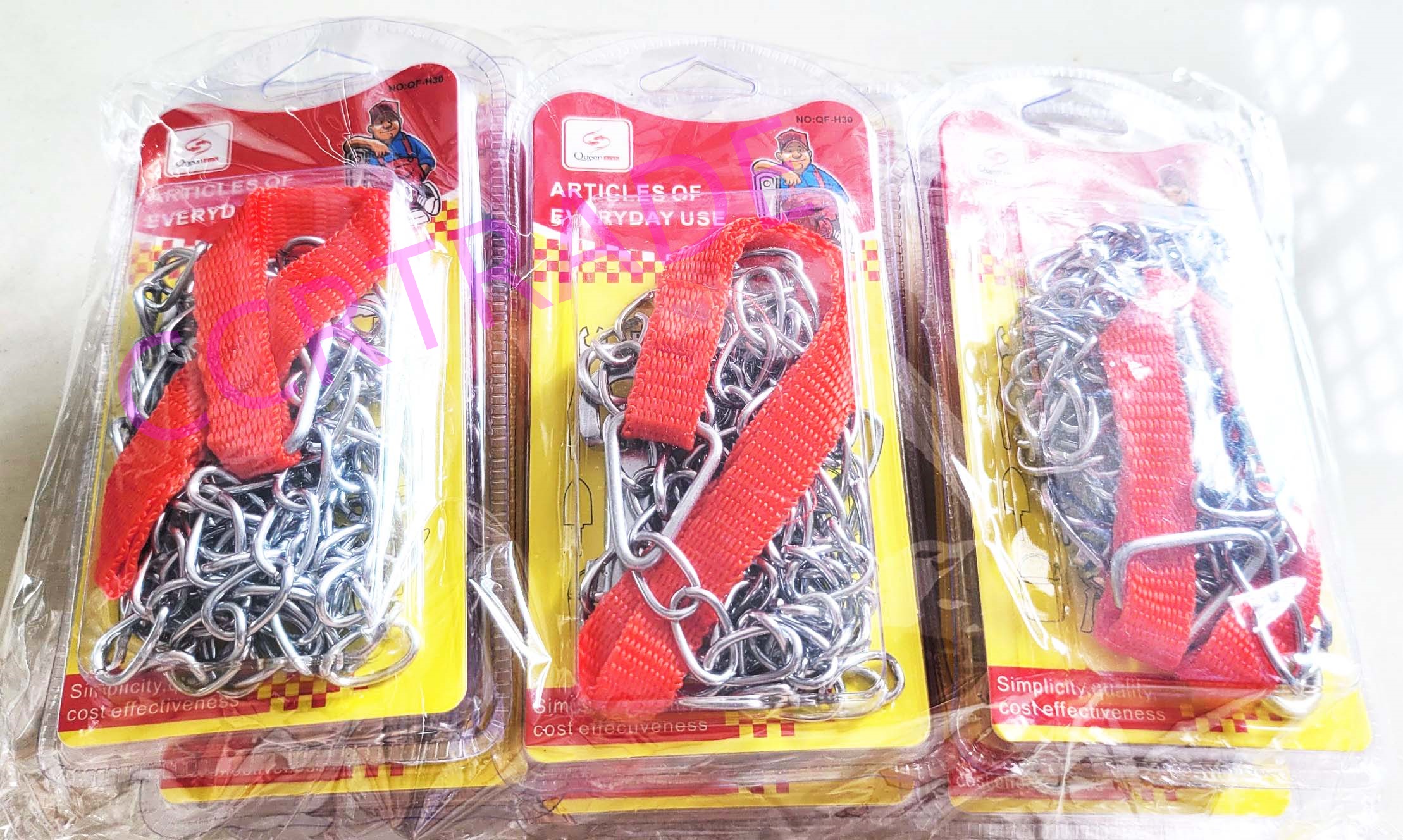 โซ่หมาห่วงกลมแผงครอบ 15.5 ซม.