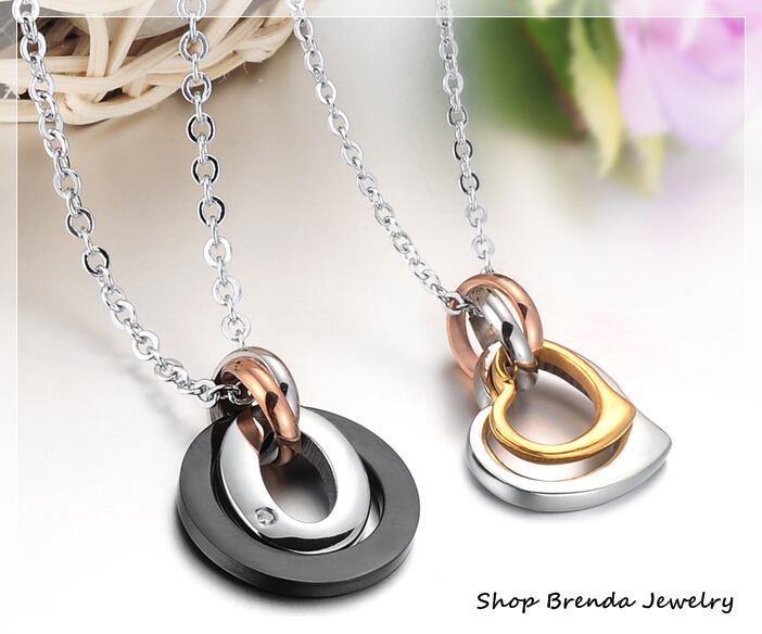 สร้อยคอ พร้อมจี้ สแตนเลส คู่รัก Lover O&H