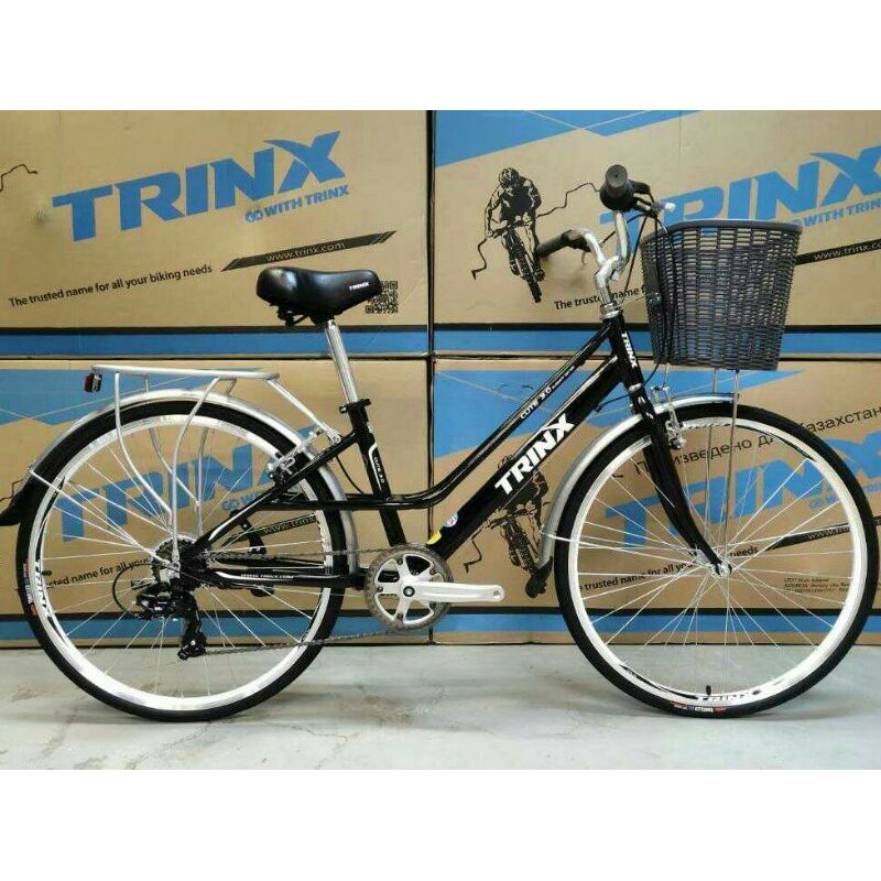 TRINX : CUTE 3.0 จักรยานแม่บ้าน เฟรมอลูมิเนียม ล้อ 26" เกียร์ Shimano 7 สปีด