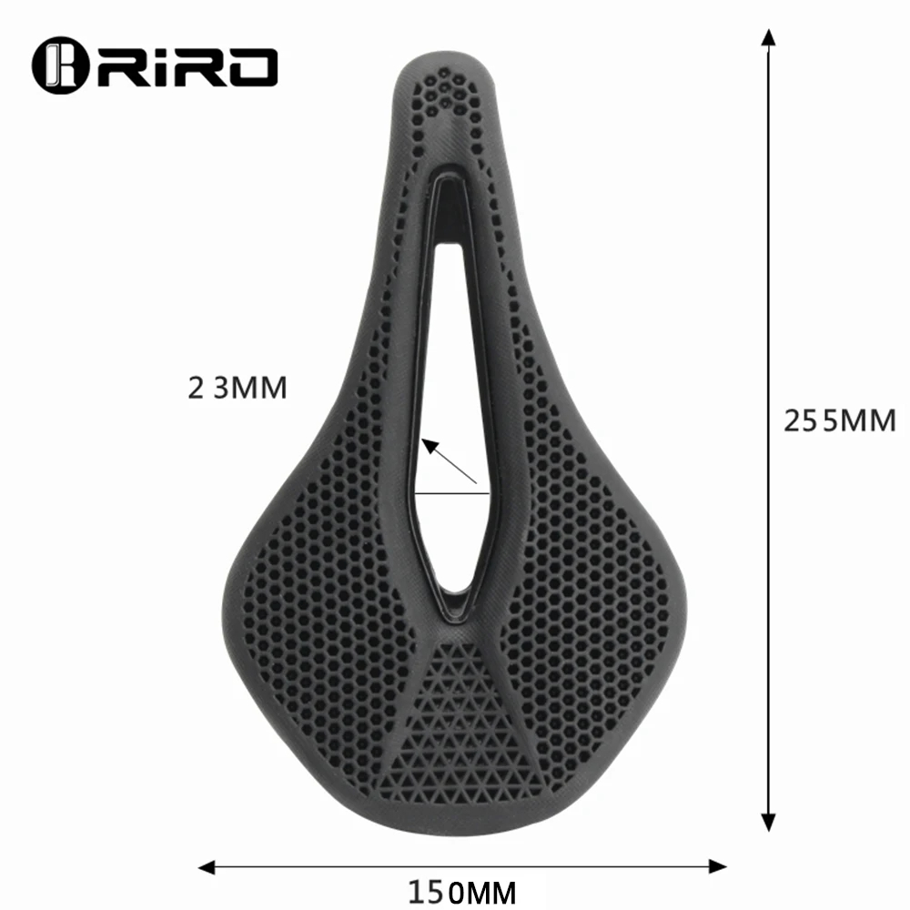 อานจักรยาน RIRO MTB 3D โครงสร้างรังผึ้งไบโอนิค เบาะนั่งสบาย ทนทานต่อการสึกหรอ กันลื่น