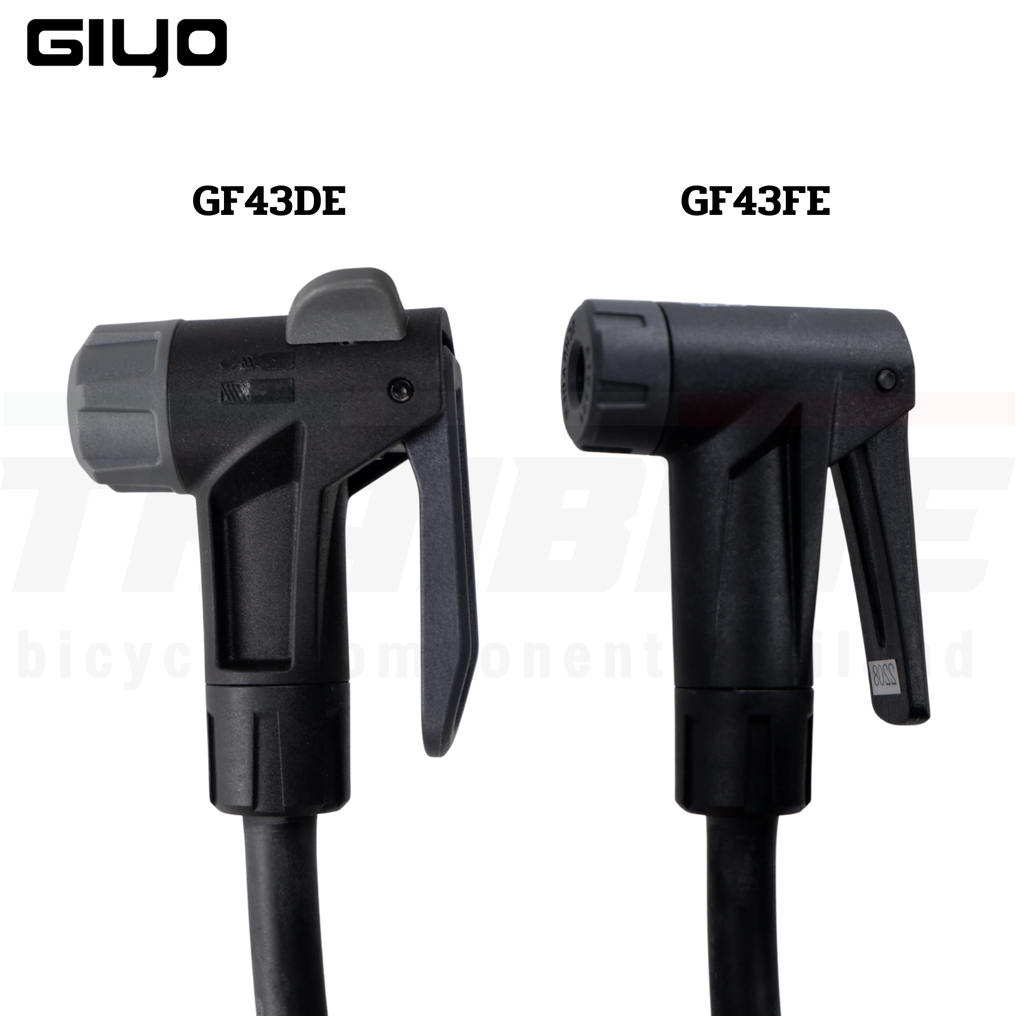 สูบจักรยานแบบตั้งพื้น GIYO GF43PE GF43DE 160PSI สูบได้สองหัว สูบตั้งพื้น