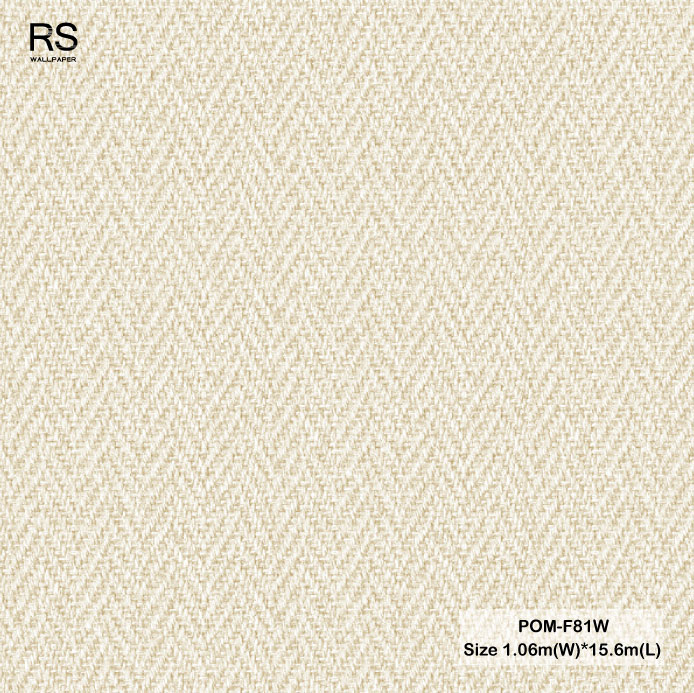 วอลเปเปอร์ลายผ้า สีน้ำตาลทอง POM-F81W