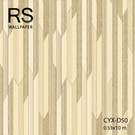 วอลเปเปอร์ลายกราฟฟิค (PRISM) สีทอง CYX-D50