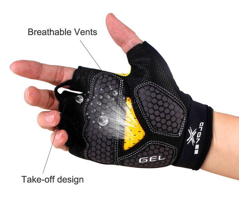 ถุงมือปั่นจักรยานแบบเจลแท้ mountainpeak รุ่น Gloves 3D Gel Pad