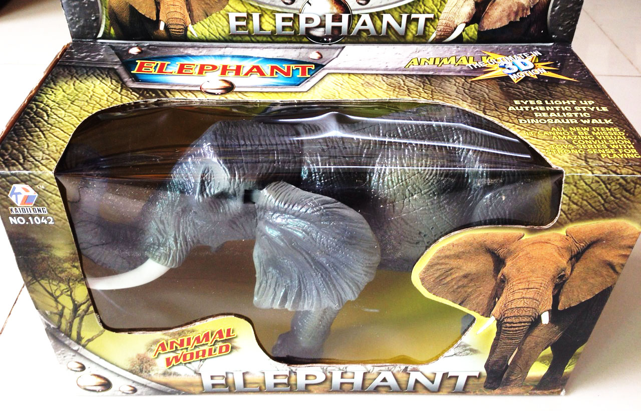 ช้างป่าใหญ่ มีเสียง มีไฟ ขนาด 12 นิ้ว(1x3)