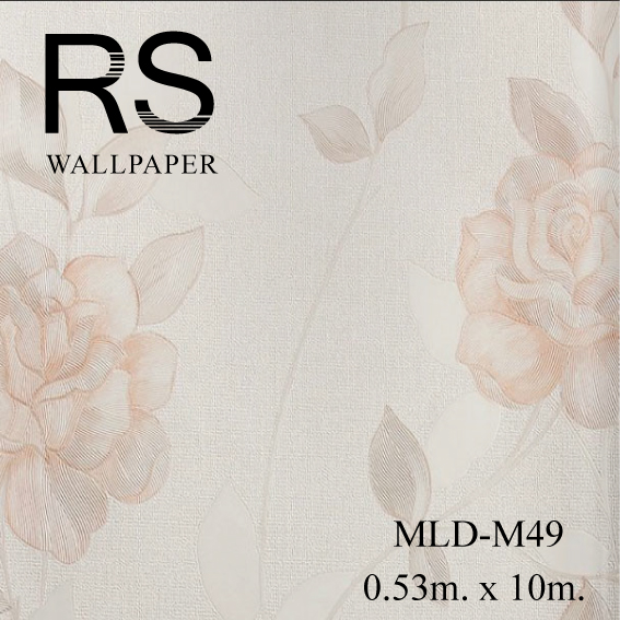 วอลเปเปอร์ลายดอกไม้ MLD-M49