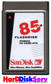 Sandisk 85Mb PCMCIA ATA Flash Memory Card
