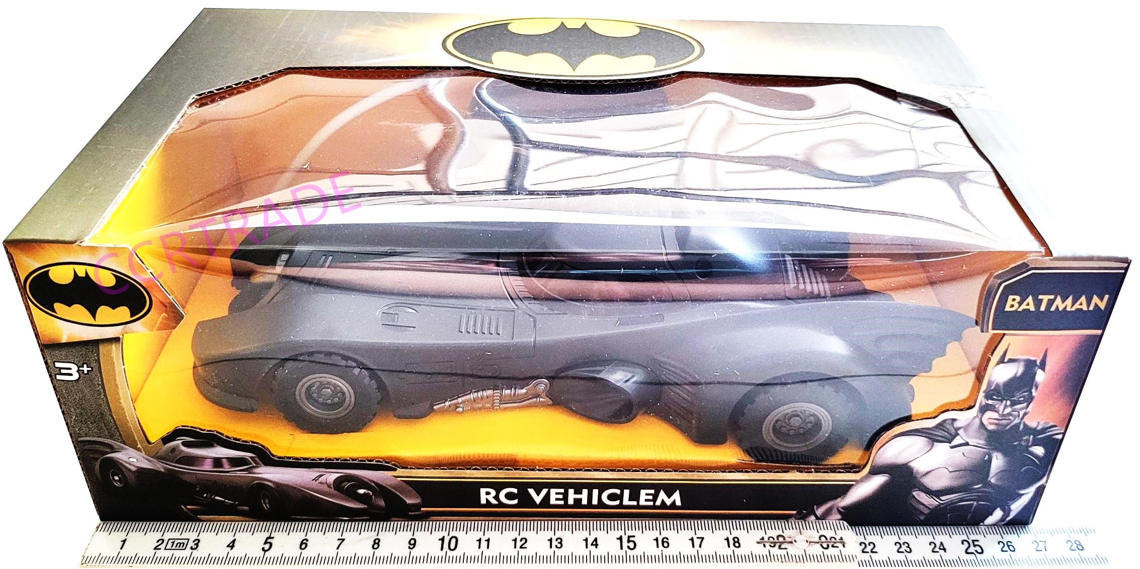 รถแบทแมนบังคับ+รีโมทกล่อง 15x27 ซม.(1x3)