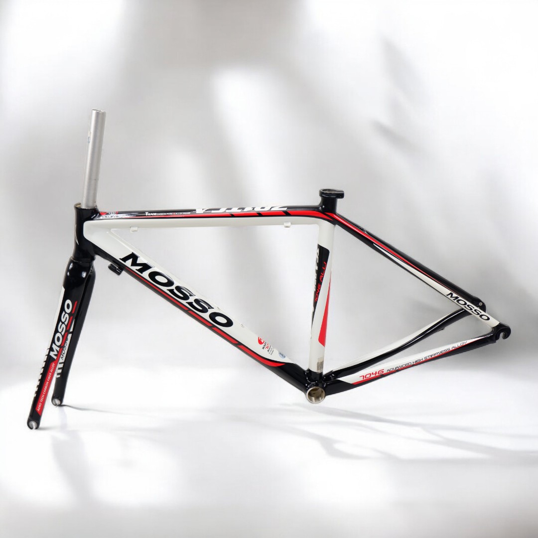 เฟรมจักรยานเสือหมอบ MOSSO 791TCA 700C อะลูมิเนียม Alu7046 พร้อมตะเกียบคาร์บอน น้ำหนักเบา (ขนาด 44/47/50/53ซม.)