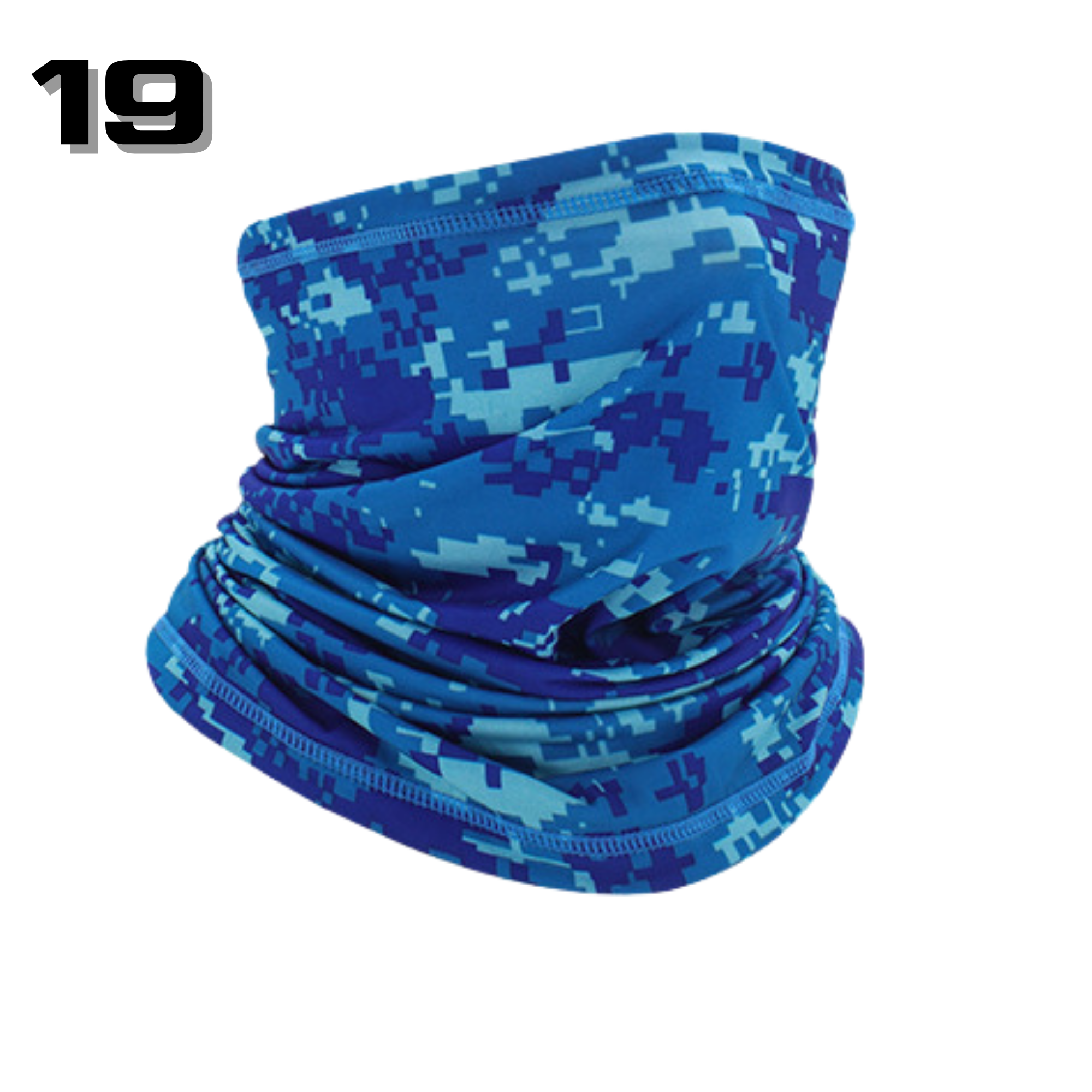 ปั่นจักรยาน ตกปลารุ่นเย็บขอบ ผ้าคลุมหัวทั้งใบ ผ้าบัฟแบบลาย กันแดด กันฝุ่น เช็ดเหงื่อ ผ้ากันเหงื่อ ลายสวย ลายพราง