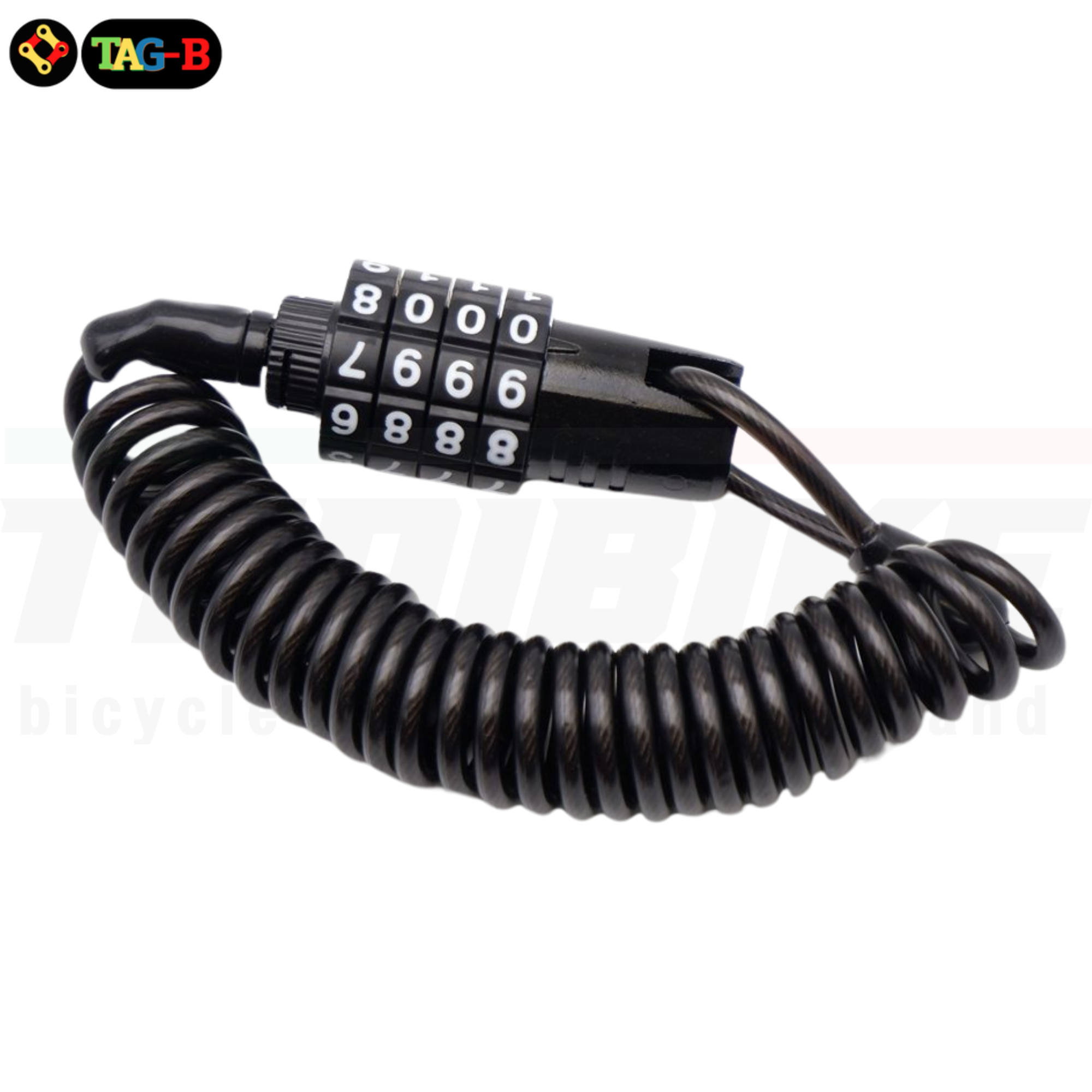 สายล็อคจักรยาน ล็อคหมวกกันน็อค THAIBIKE แบบสลิงยาว 1.5 เมตร