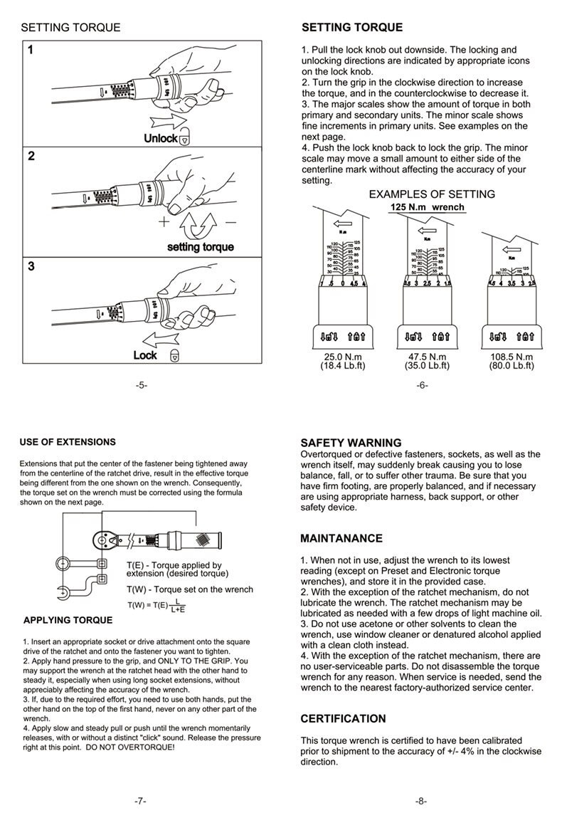 ชุดประแจปอนด์พร้อมหัว TOOPRE ประแจทอร์ค TOOPRE Bicycle Torque Wrench 2-24N.m