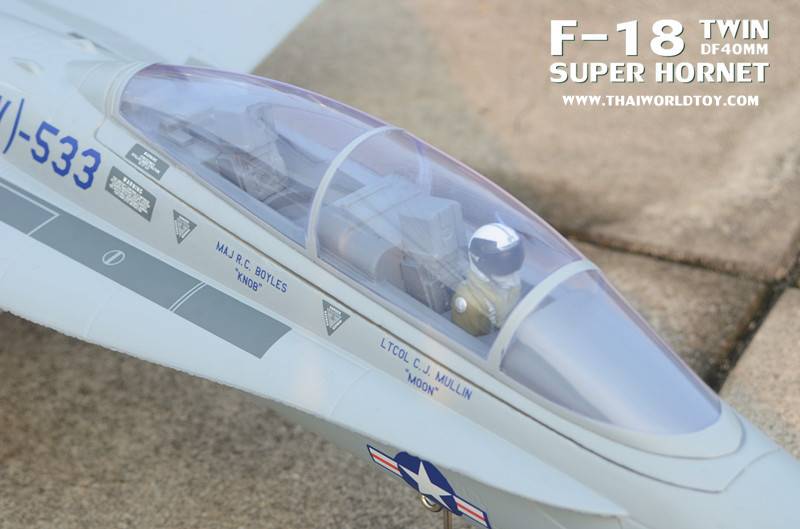 F-18A SUPER HORNET TWIN EDF40MM.RC JET ชุดPNP
