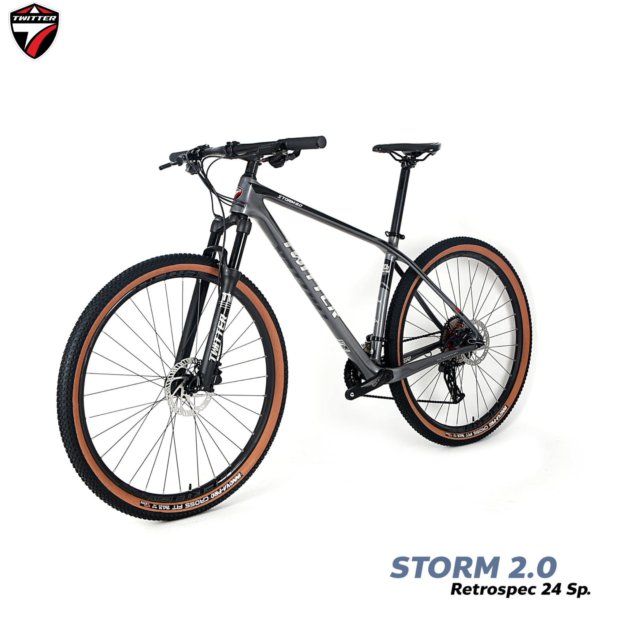 จักรยานเสือภูเขา TWITTER STORM 2.0 เฟรมคาร์บอน 24SPD
