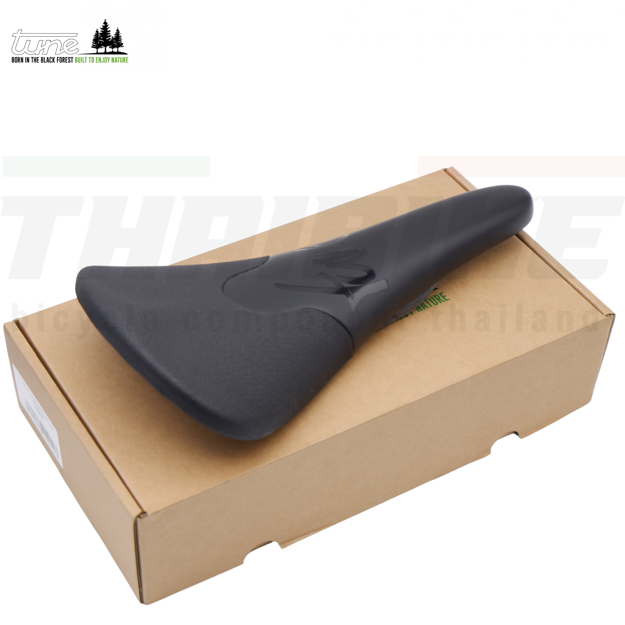 อานจักรยานคาร์บอนหุ้มหนัง Tune Komm-Vor Carbon Saddle