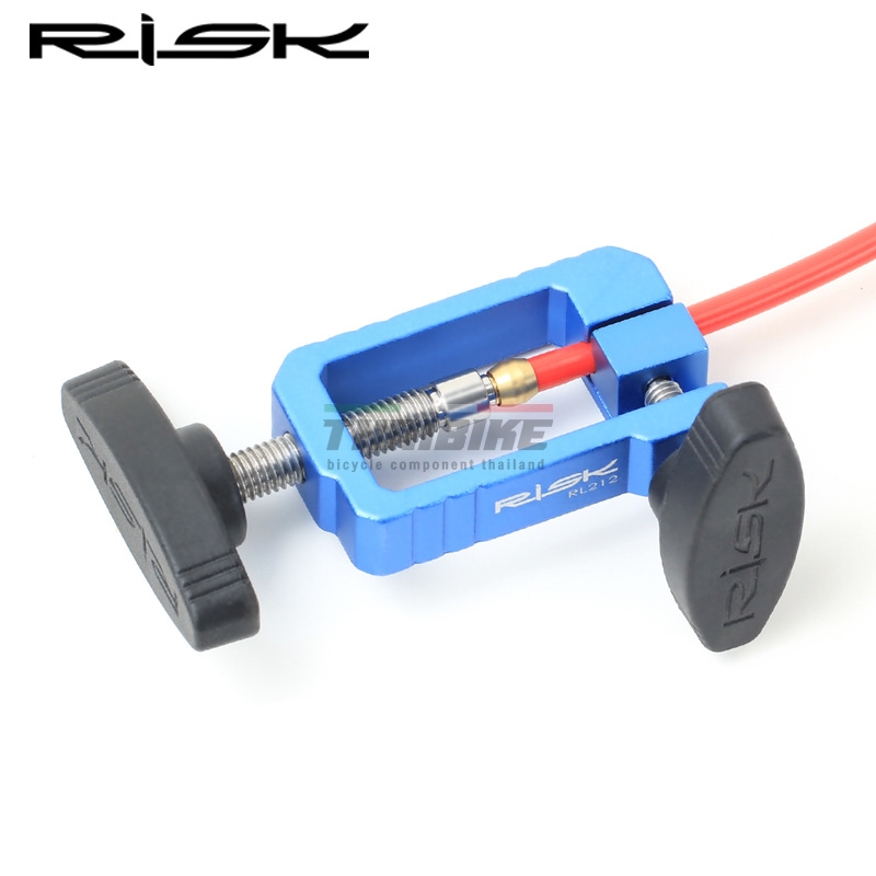 เครื่องมือเข้าหัวตาไก่ดิสน้ำมันจักรยาน RISK แถมฟรีมีดตัดสายเบรค SHIMANO AVID MAGURA