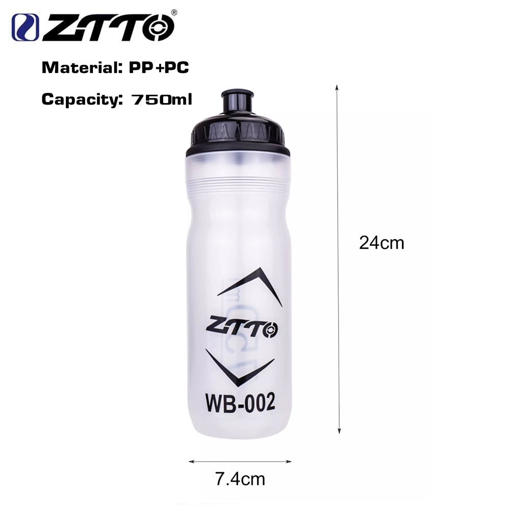 ขวดน้ำปั่นจักรยานแบบใส ขวดบีบง่าย 750ml ยี่ห้อ ZTTO