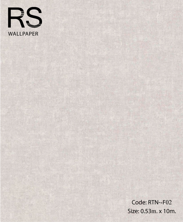 วอลเปเปอร์พื้นสีเทาอ่อนเทกเจอร์ผ้า RTN-F02