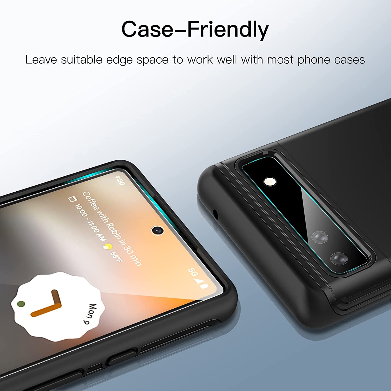 JETech Screen Protector for Google Pixel 6a 2-Pack Each