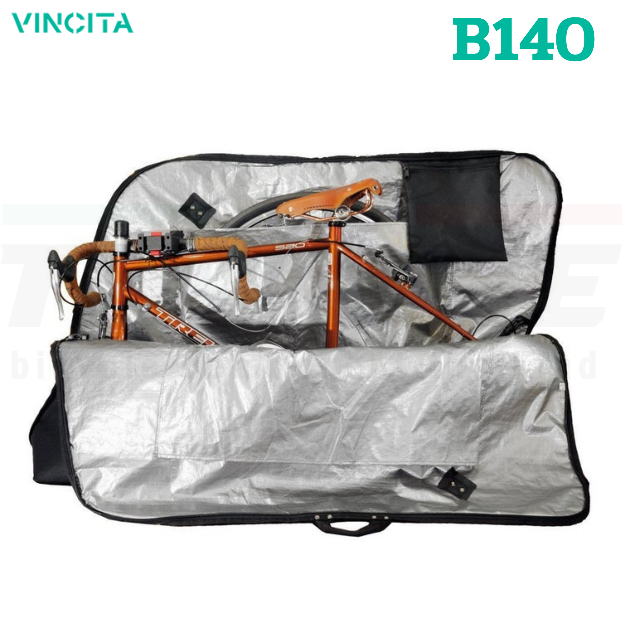กระเป๋าใส่จักรยานสำหรับเดินทาง VINCITA B140 (ถอดล้อหน้า-หลัง)