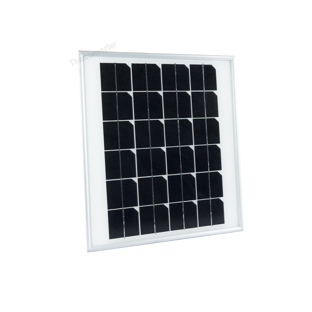 แผงโซล่าเซลล์ Mono Crystalline ขนาด 10W 12V