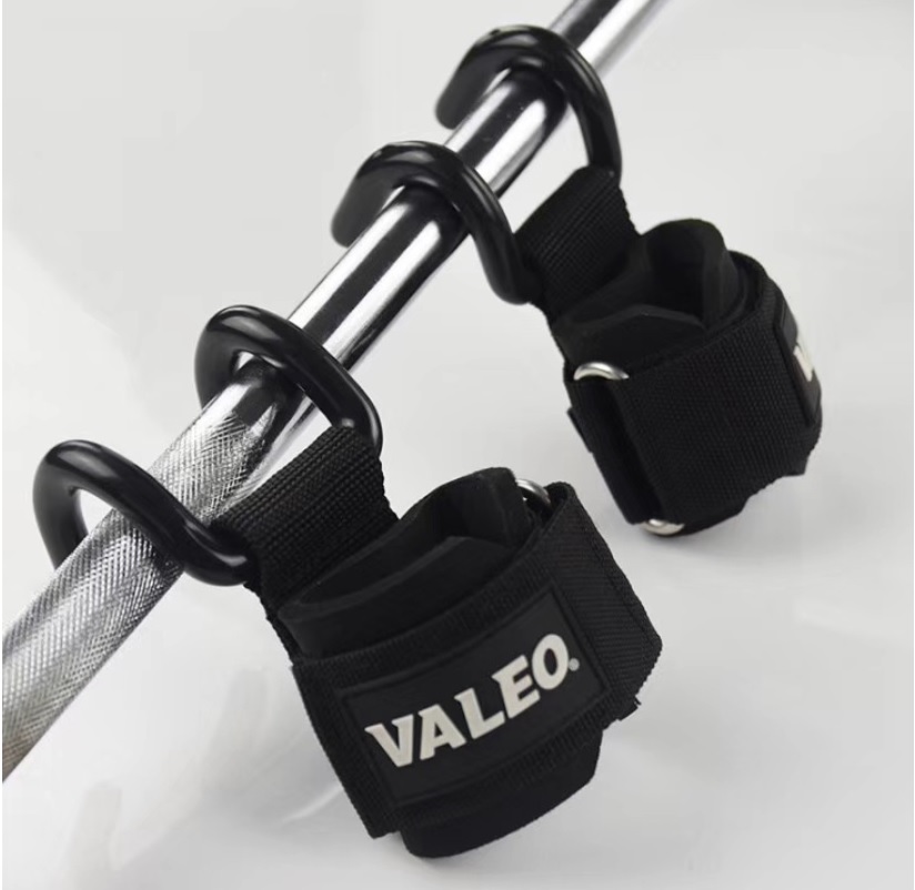 สแตรปส์รัดข้อมือยกน้ำหนัก แบบมีตะขอ Valeo Weight Lifting Hooks