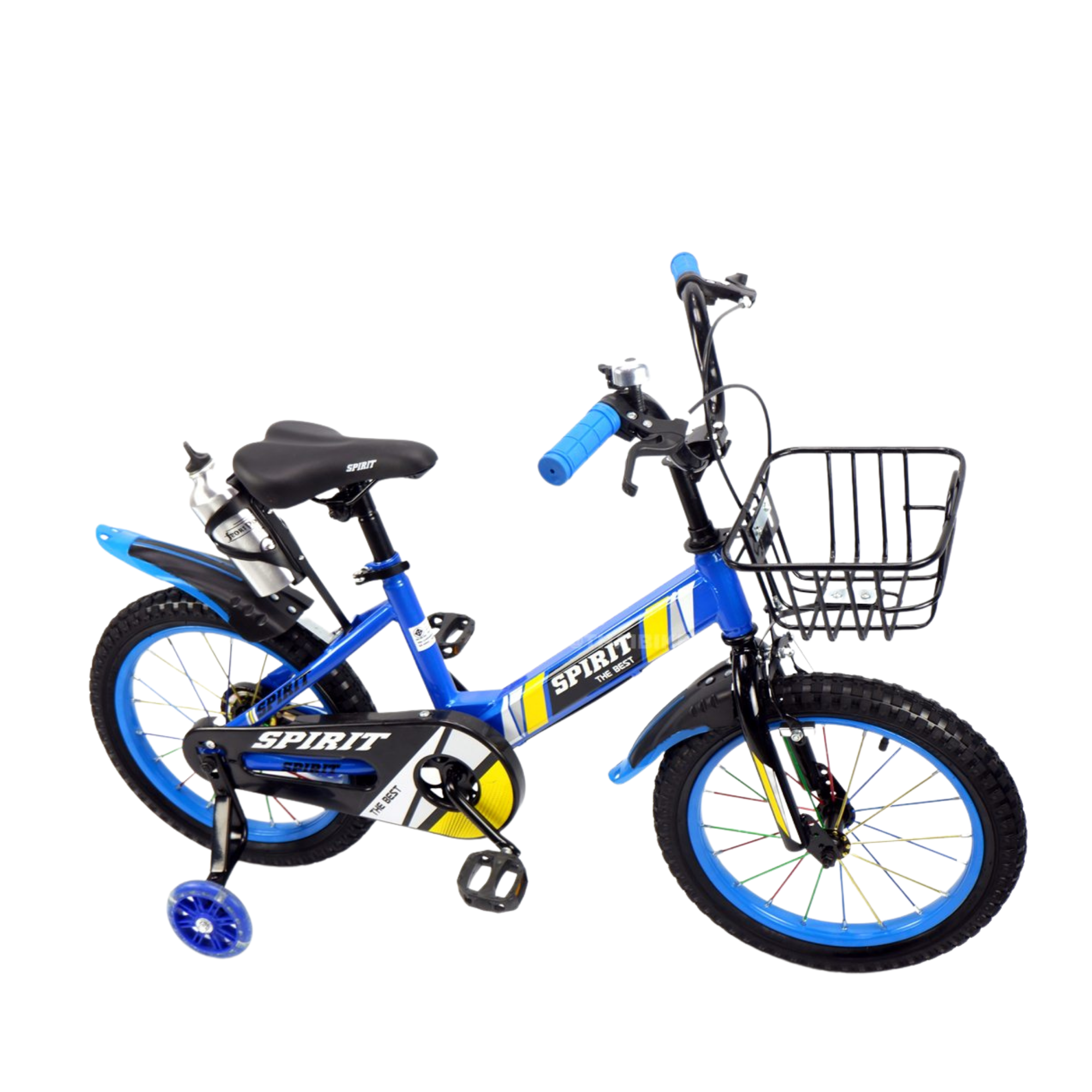 รถจักรยานเด็ก SPIRIT ล้อ 12/16 มีล้อเสริมข้าง มีไฟ บังโซ่ ราคาสุดคุ้ม รถเด็ก